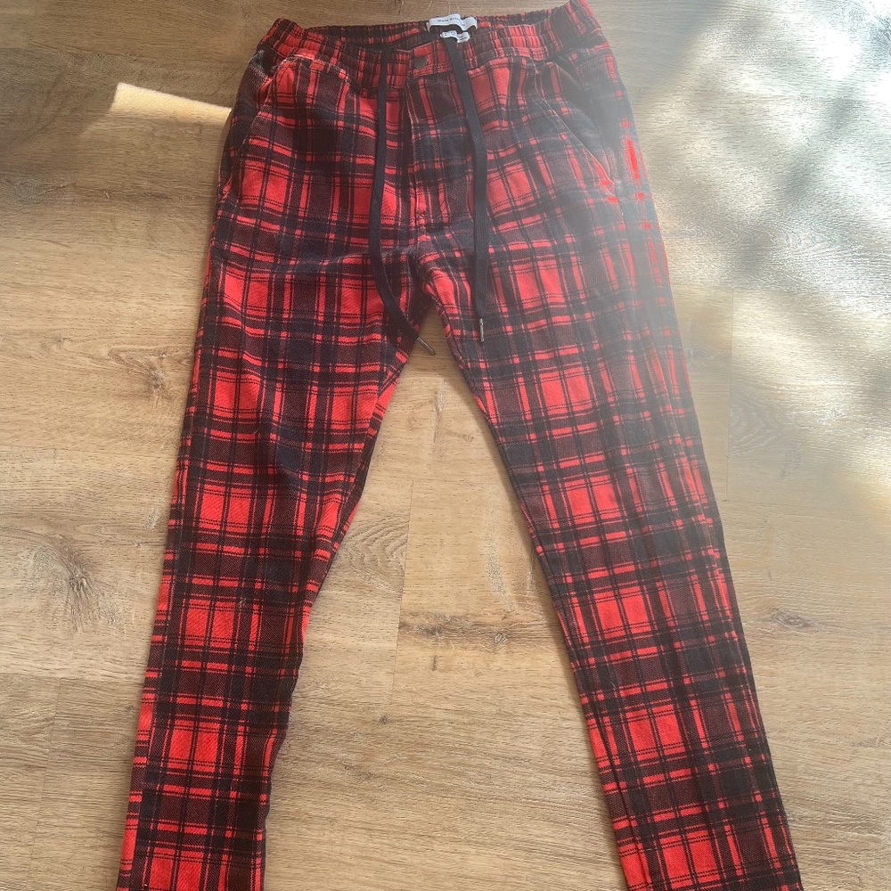 Punk Rock Red and Black plaid pants. Small. Urban Outfitters brand.